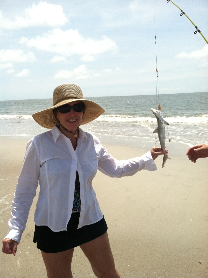 the catch!  a baby shark!!