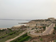 Looking out our hotel toward the Dead Sea